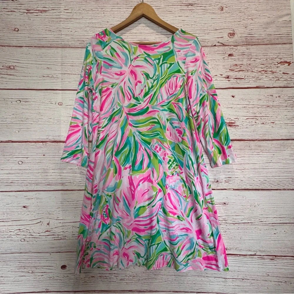 Lilly Pulitzer Ophelia Swing Dress in Multi Croc My World Sz M